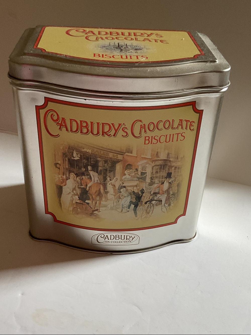Vintage Cadbury's Chocolate Biscuits Advertising Tin Canister Box Container